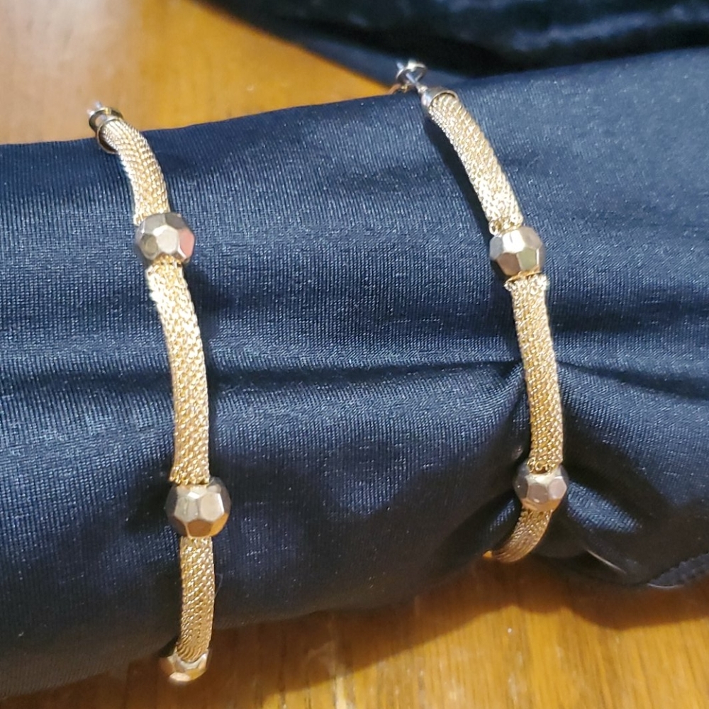 Large Hoop Earrings in gold tone